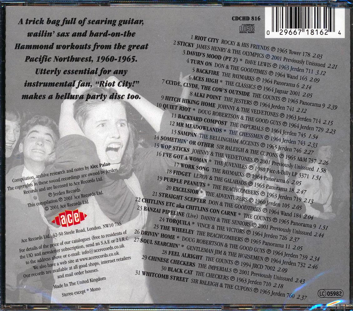 Various - Riot City: Rocking Northwest Instrumentals (31 tracks)