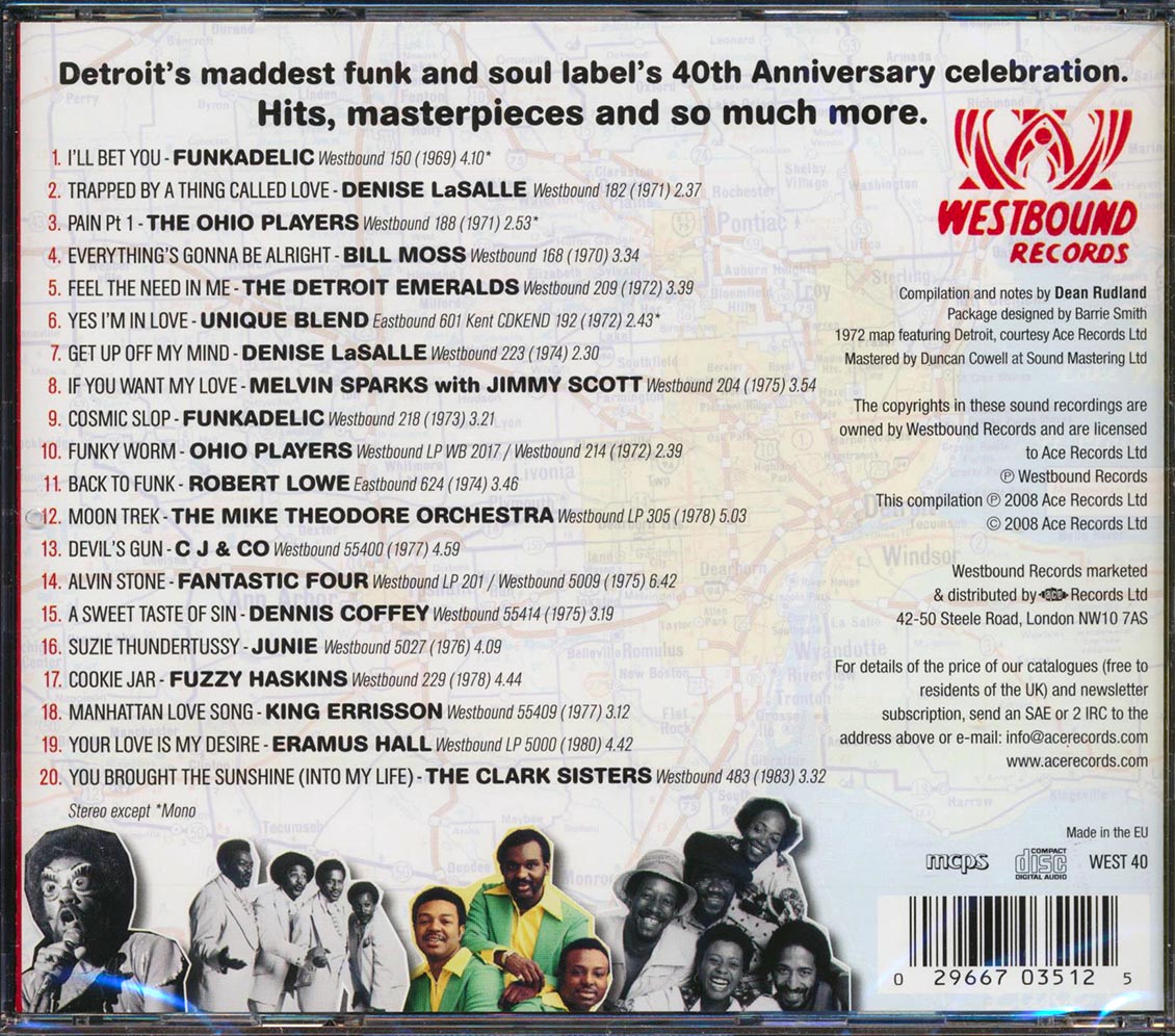 Various - The Original Eight Mile: Westbound Records 40th Anniversary (20 tracks)