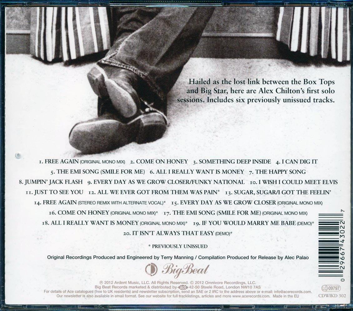 Alex Chilton - Free Again: The 1970 Sessions (20 tracks)