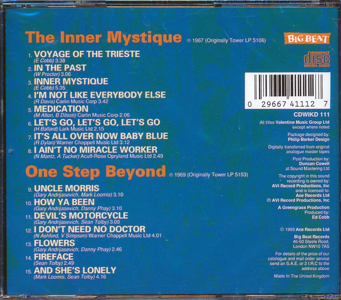 The Chocolate Watch Band - The Inner Mystique + One Step Beyond