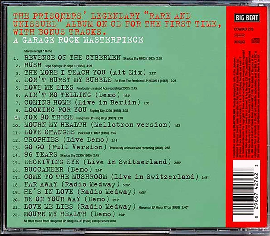 The Prisoners - Rare And Unissued (22 tracks)