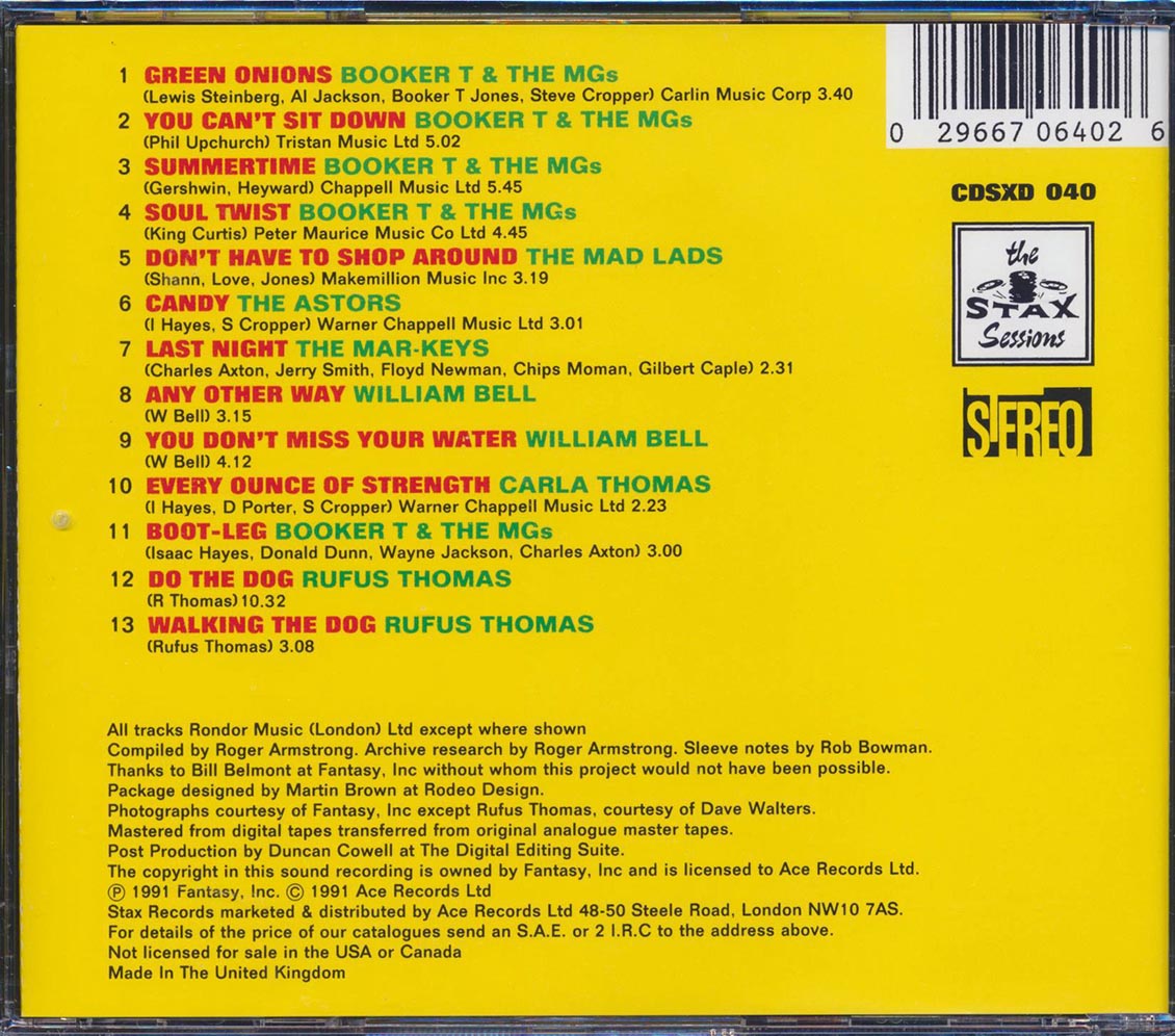 Various - Stax Revue: Live At The 54 Ballroom