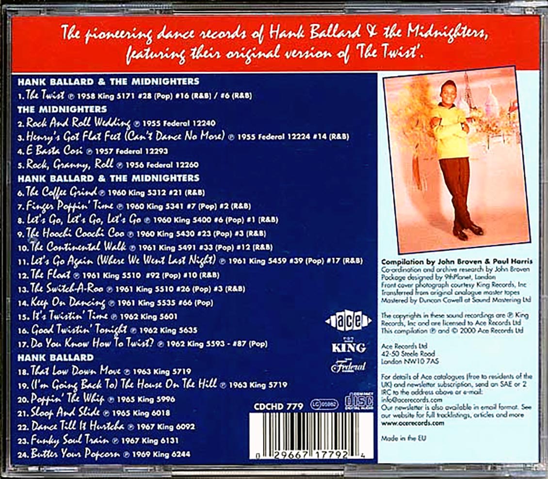 Hank Ballard & The Midnighters - Dancin And Twistin (24 tracks)