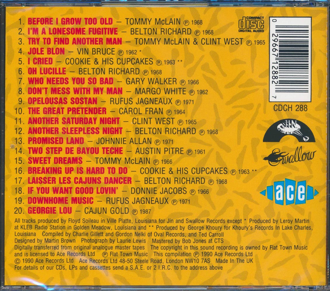 Various - Another Saturday Night: Classic Recordings From The Louisiana Bayous (20 tracks)