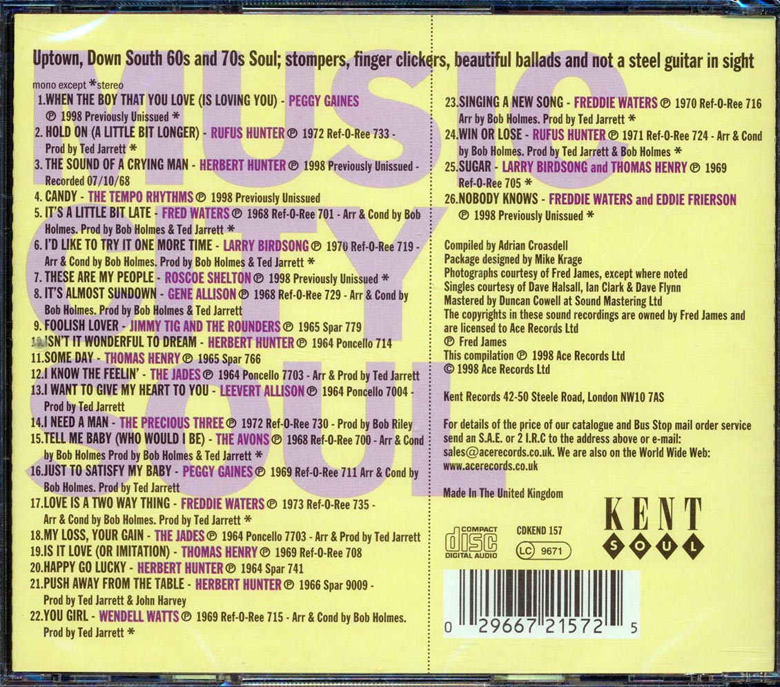 Various - Music City Soul From Nashville's Black Cats (26 tracks)
