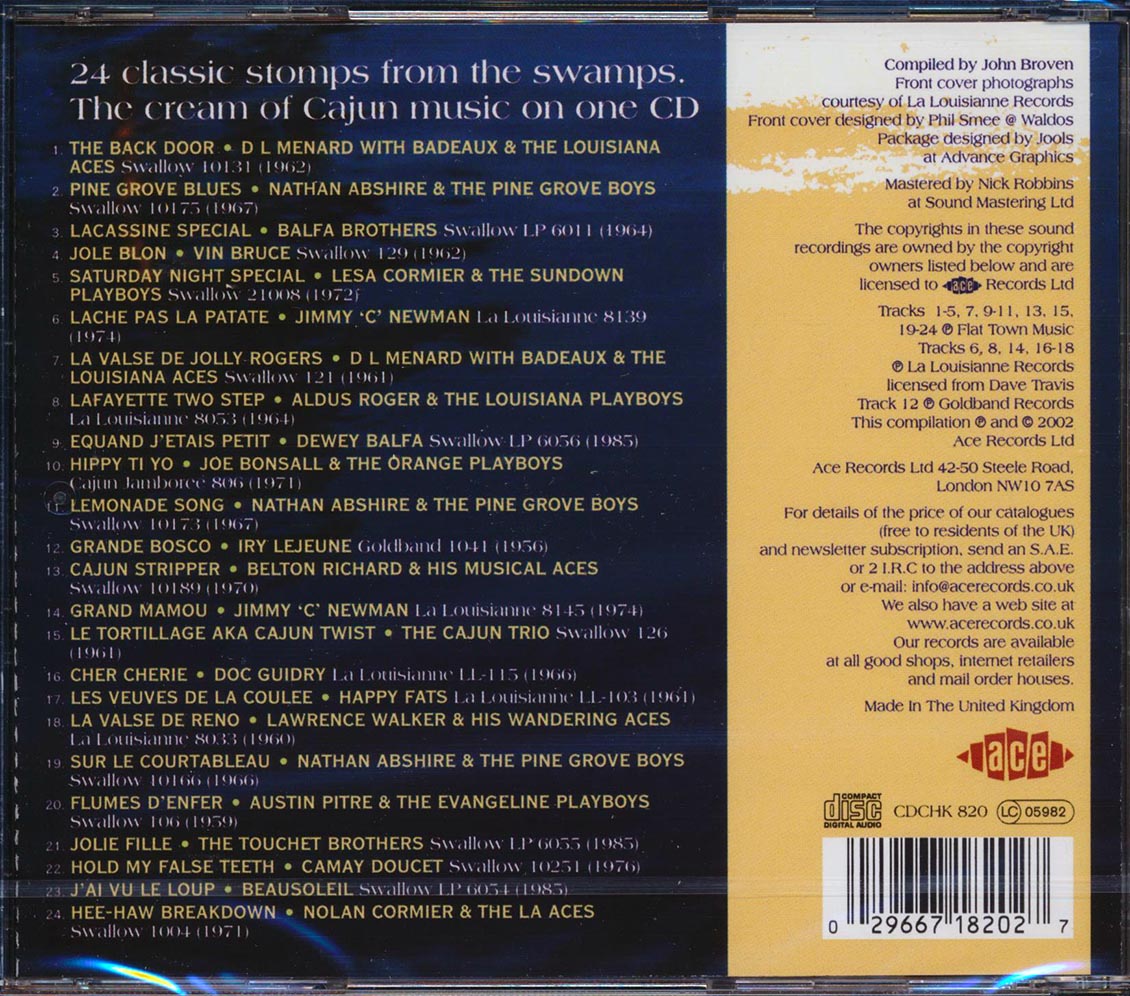 Various - Cajun Classics: Kings Of Cajun At Their Very Best (24 tracks)