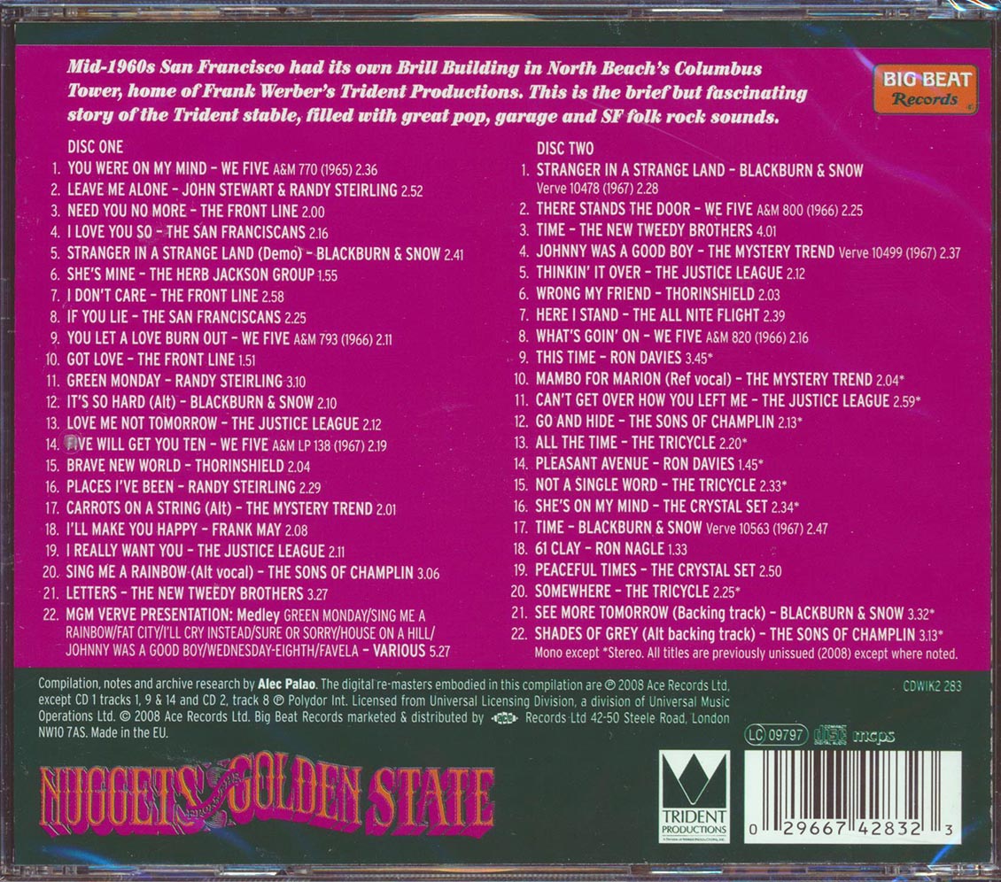 Various - Sing Me A Rainbow: A Trident Anthology 1965-1967 (44 tracks) (2xCD)