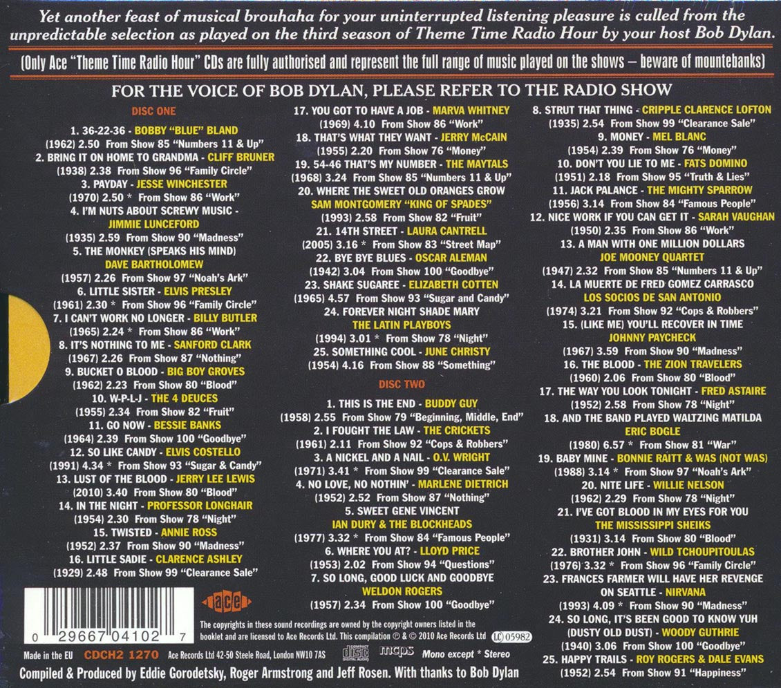 Various - Theme Time Radio Hour Season 3 With Your Host Bob Dylan (50 tracks) (2xCD)