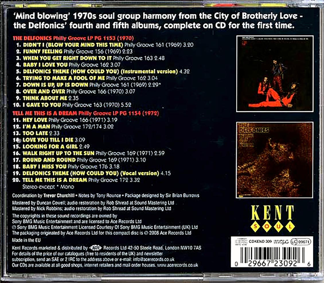 The Delfonics - The Delfonics + Tell Me This Is A Dream (20 tracks)