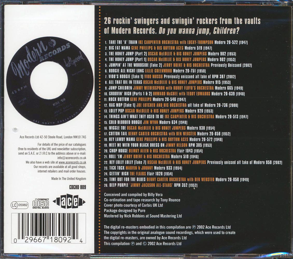 Various - Let's Jump: Swingin Humdingers From Modern Records (26 tracks)