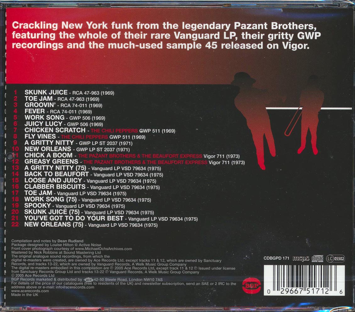 The Pazant Brothers - The Brothers Funk: Rare New York City Funk 1969-1975 (22 tracks)