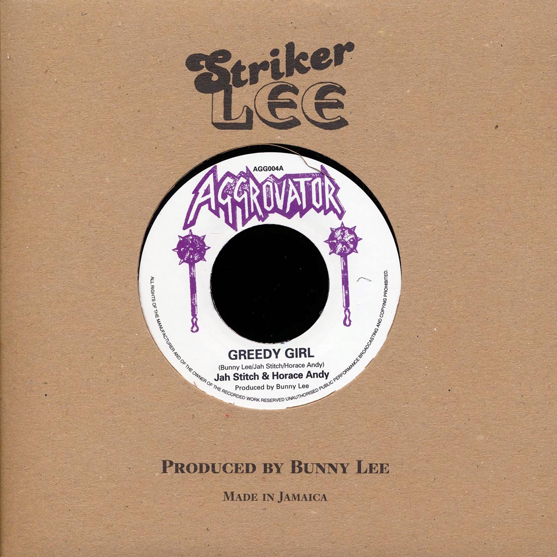 Jah Stitch, Horace Andy - Greedy Girl / The Aggrovators - Greedy Dub