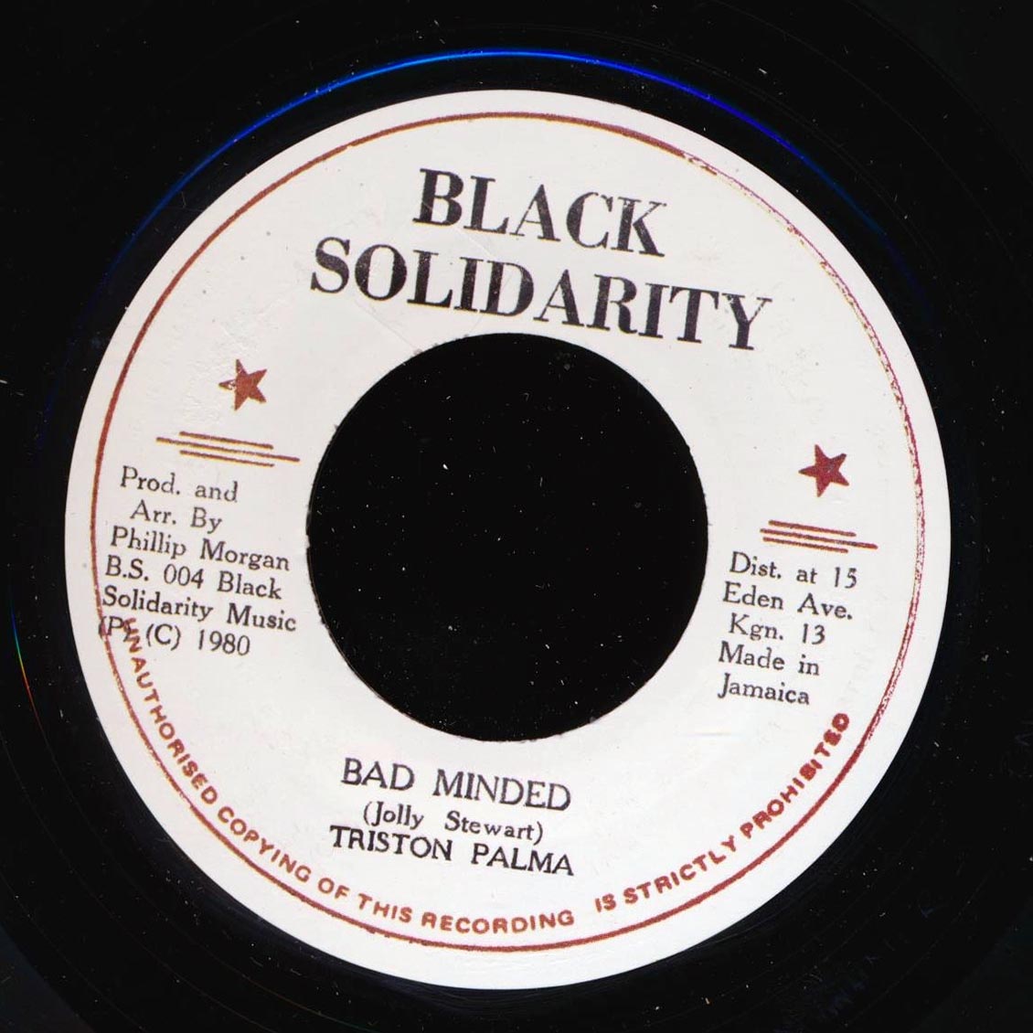 Triston Palmer - Bad Minded / Soul Syndicate - Version