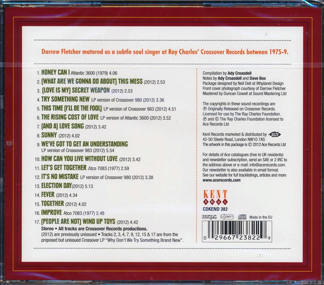 Darrow Fletcher - Crossover Records 1975-79 LA Soul Sessions