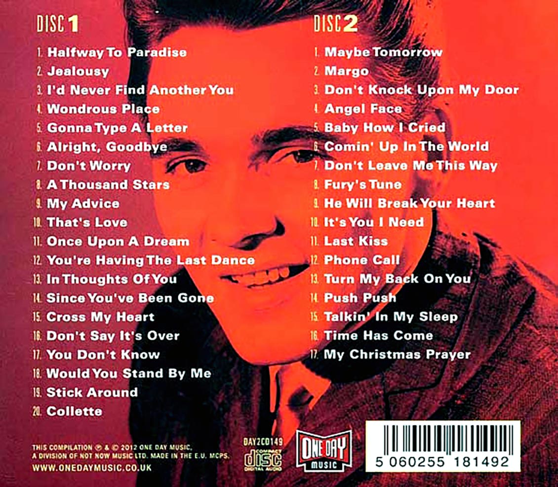 Billy Fury - The Very Best Of Bill Fury (37 tracks) (2xCD) (deluxe 3-fold digipak)
