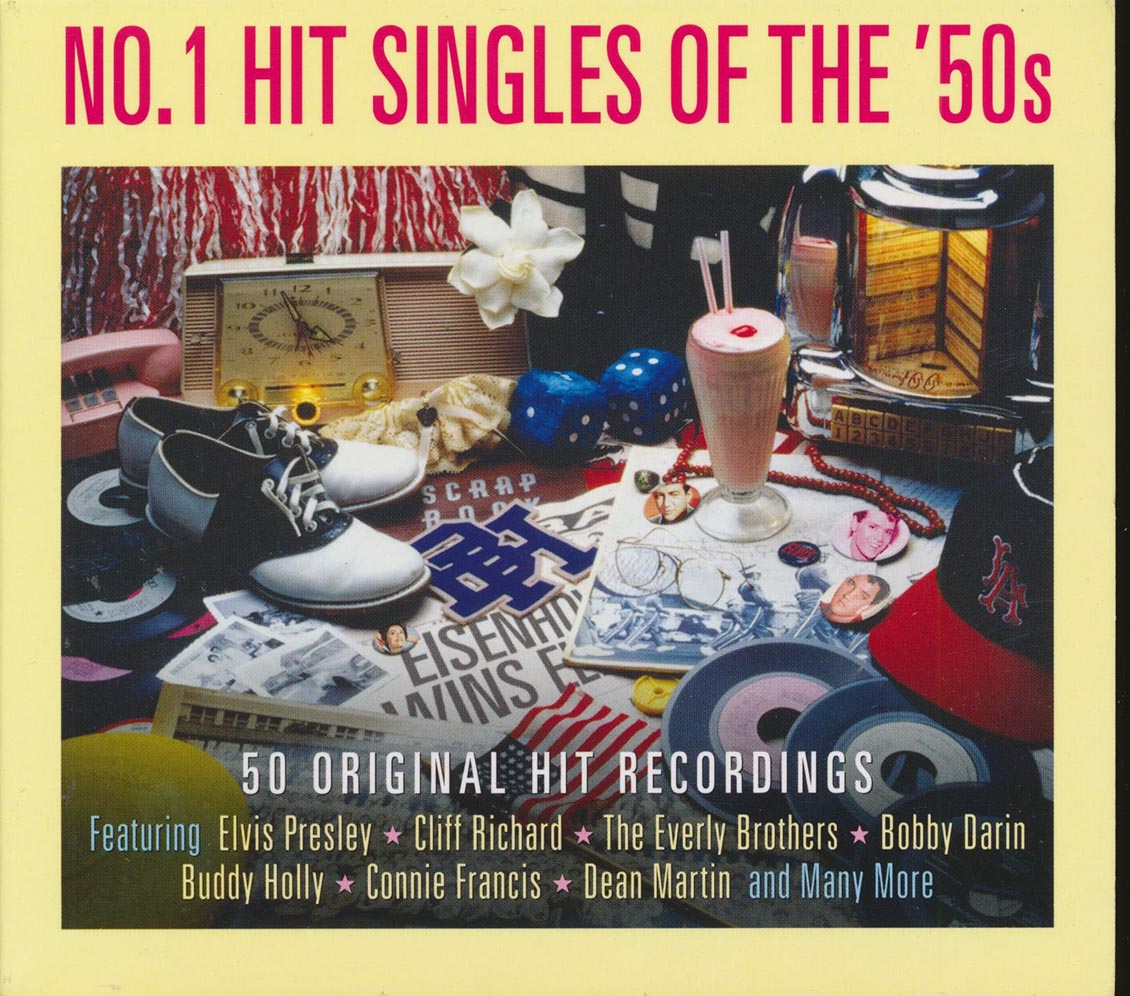 Various - Number 1 Hit Singles Of The 50s (50 tracks) (2xCD) (deluxe 3-fold digipak)
