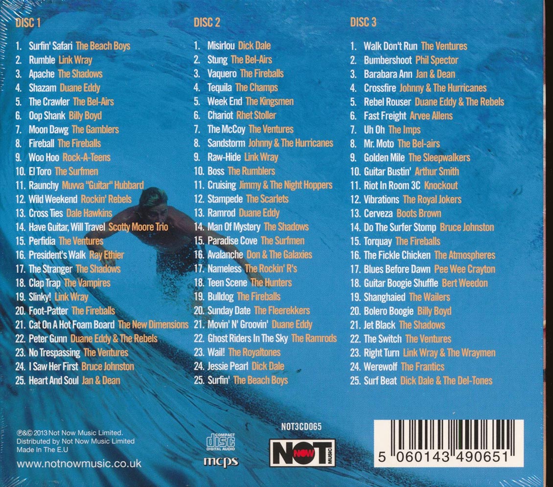 Various - Surf's Comin (60 tracks) (3xCD) (deluxe 3-fold digipak)