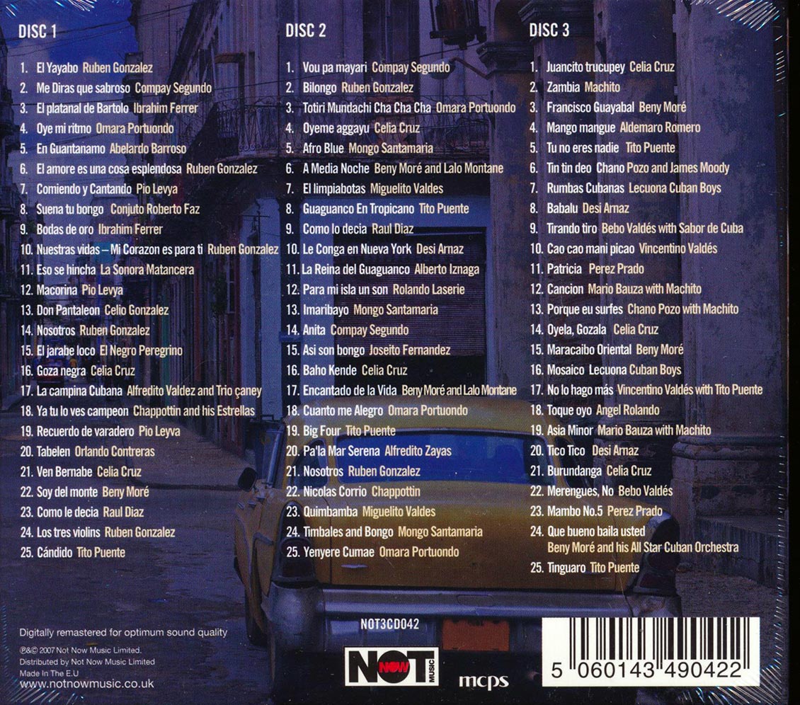 Various - Definitive Cuban: 75 Original Havana Classics (75 tracks) (3xCD) (deluxe 3-fold digipak)