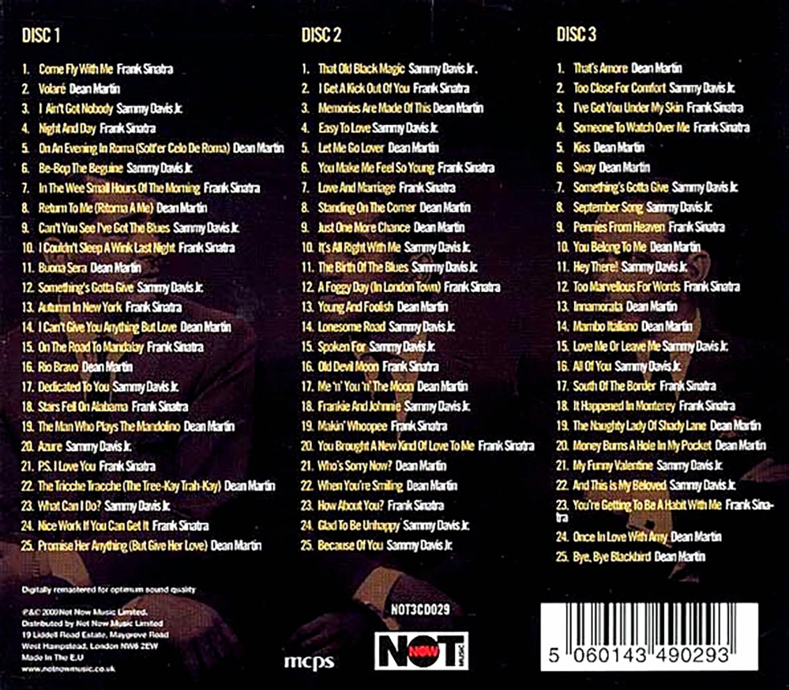 Various - The Best Of The Rat Pack (74 tracks) (3xCD) (deluxe 3-fold digipak)