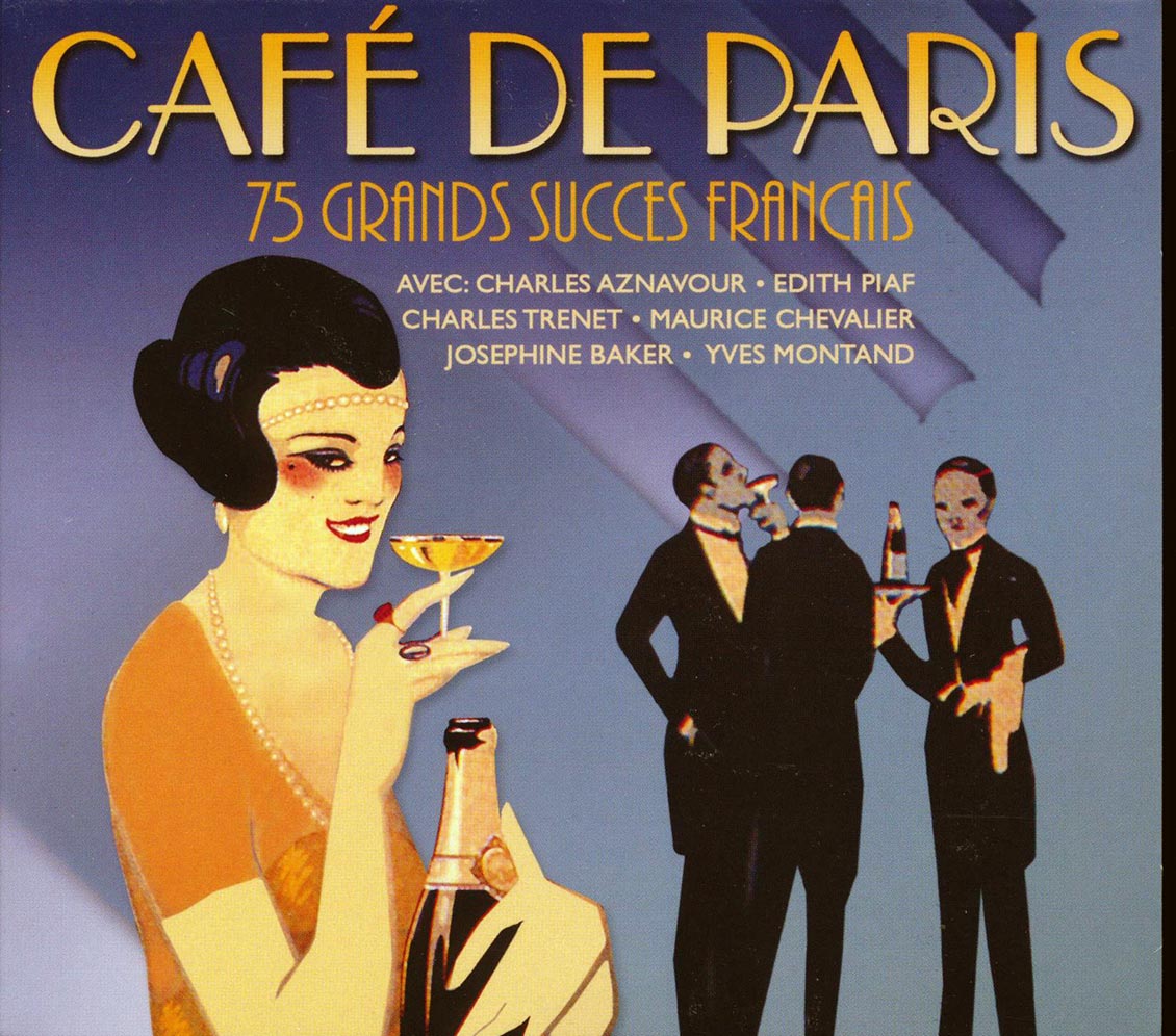 Various - Cafe De Paris: 75 Grands Succes Francais (75 tracks) (3xCD) (deluxe 3-fold digipak)
