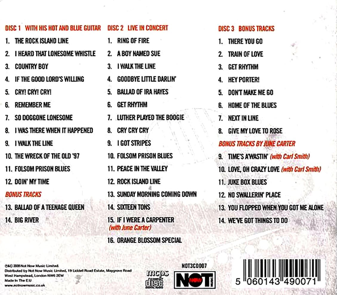Johnny Cash - Greatest Hits (45 tracks) (3xCD) (deluxe 3-fold digipak)