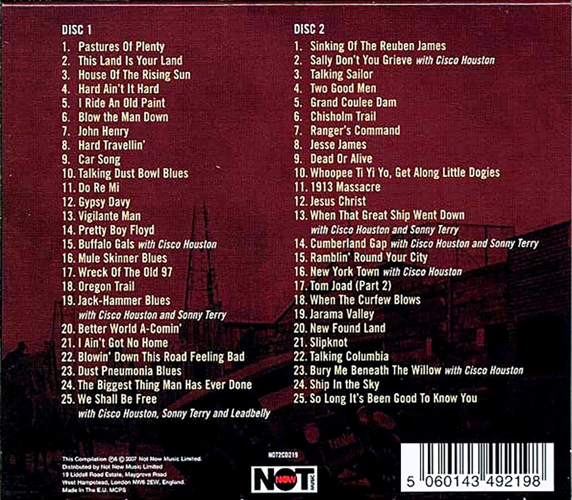 Woody Guthrie - The Ultimate Collection (50 tracks) (2xCD)