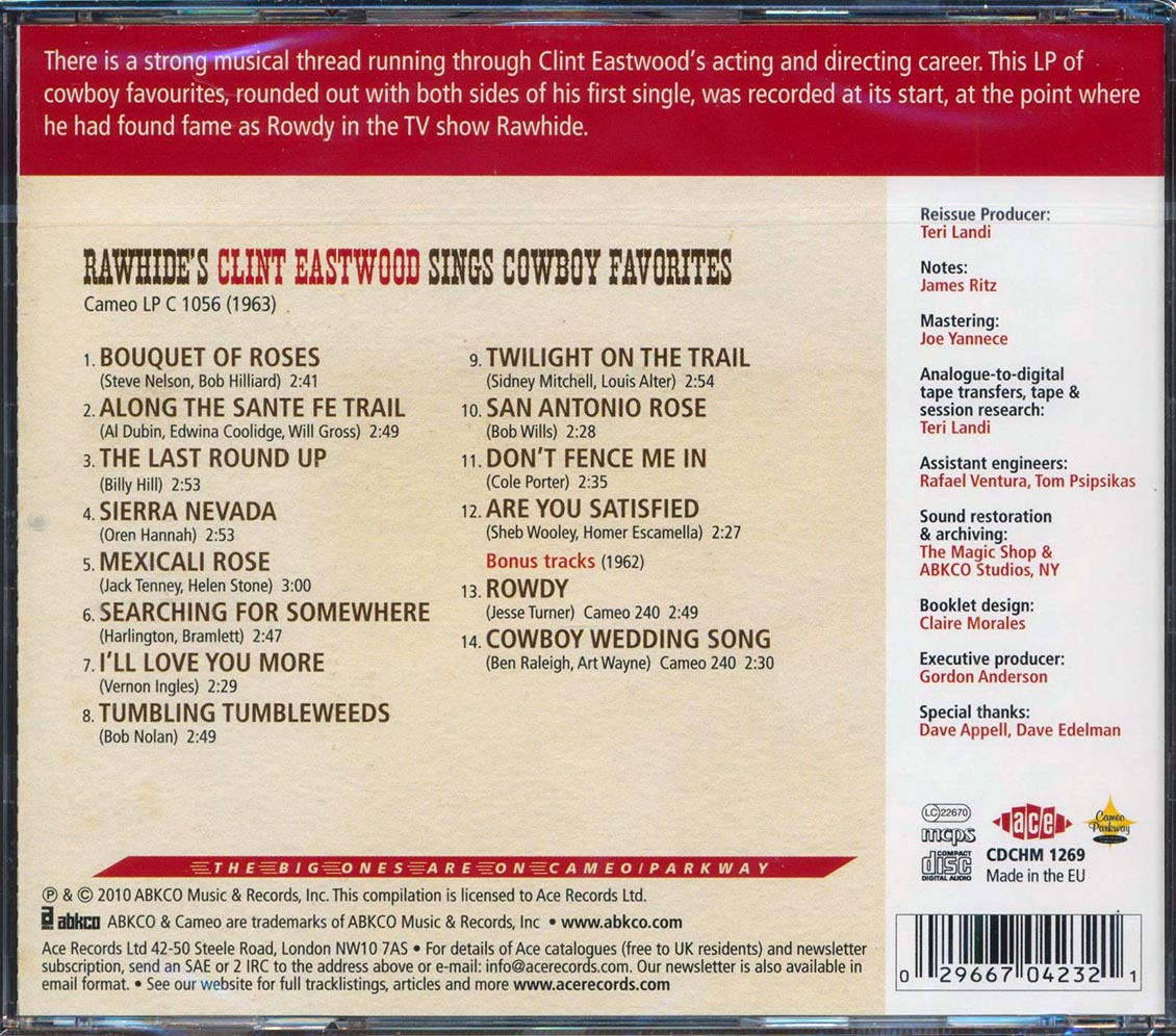 Clint Eastwood - Rawhide's Clint Eastwood Sings Cowboy Favorites
