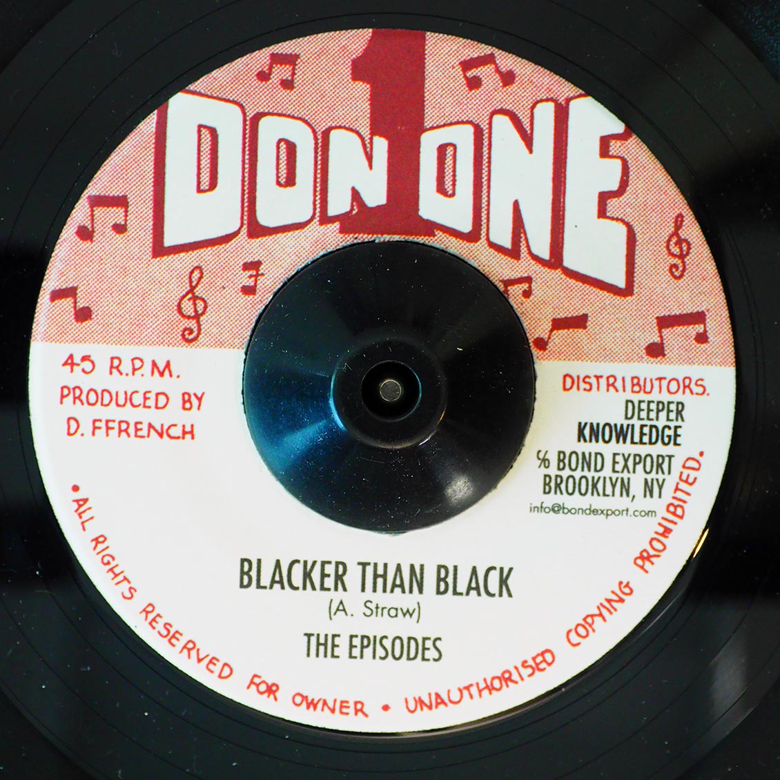 The Episodes - Blacker Than Black / Don 1 Rhythm Section - Highly Mental Version
