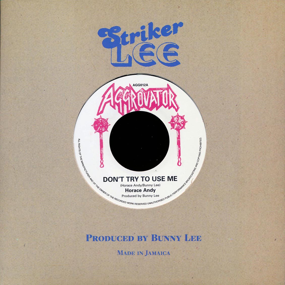 Horace Andy - Don't Try To Use Me / The Aggrovators - Use Me Dub (UK press)