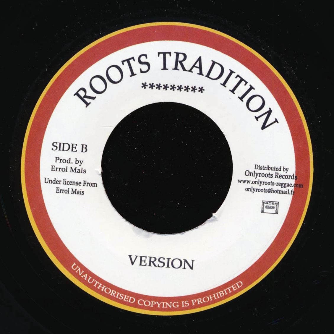 Jah Bible - Babylon A Fight Down Youth Man / Version (France press)