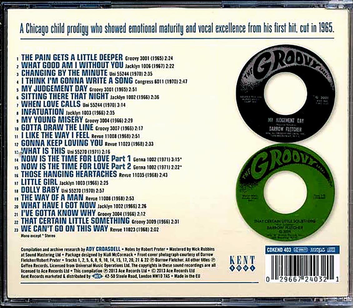 Darrow Fletcher - The Pain Gets A Little Deeper: The Complete Early Years 1965-1971 (23 tracks)