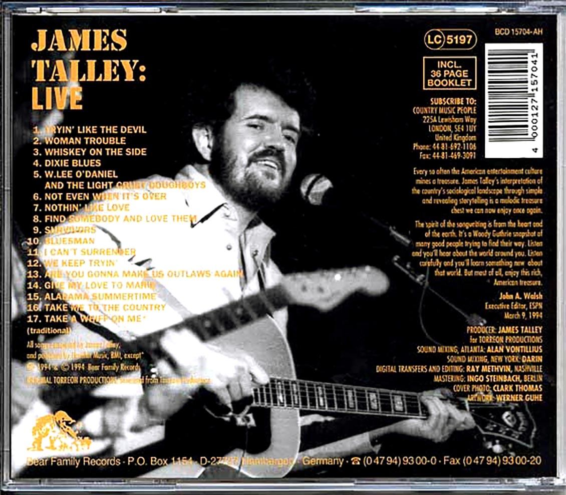 James Talley - Live