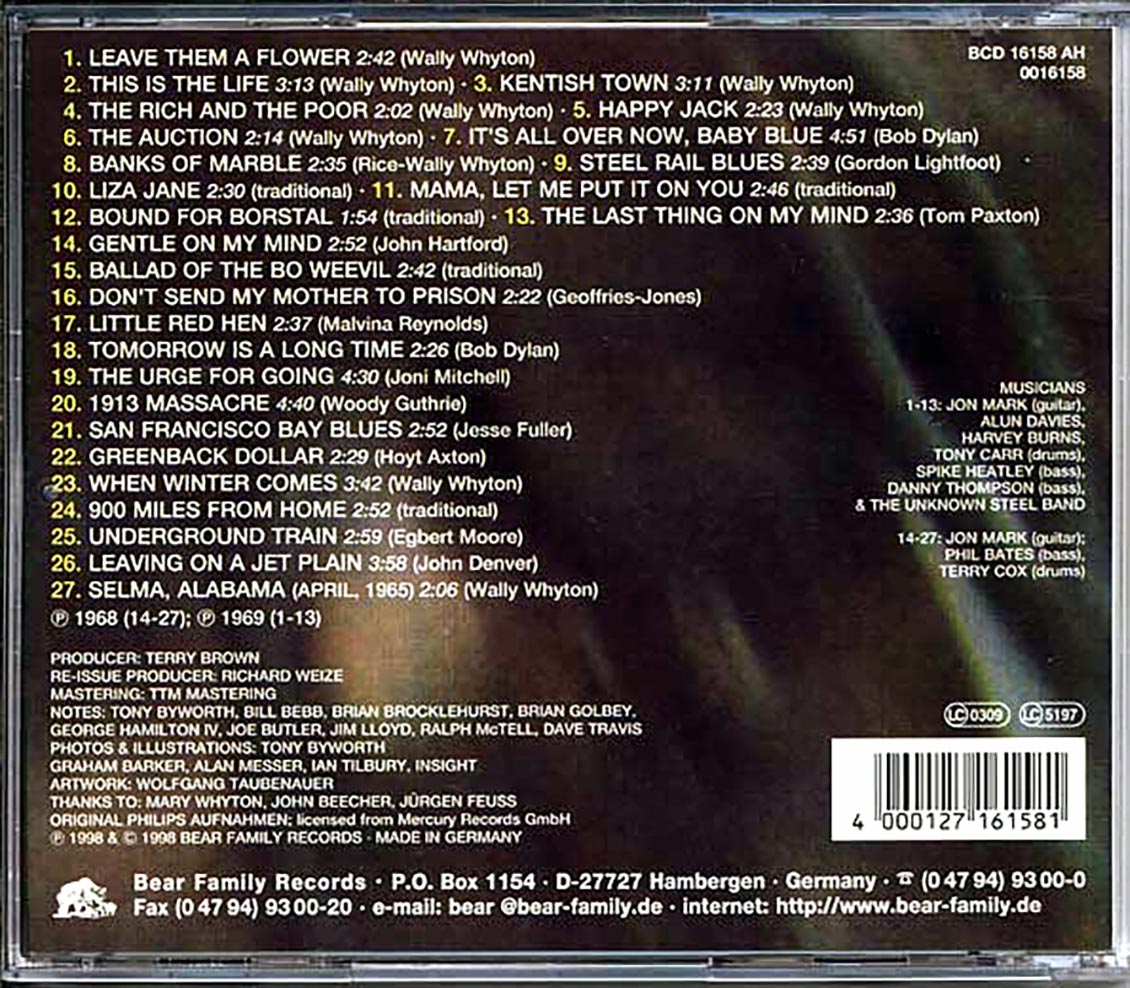 Wally Whyton - Leave Them A Flower, Minus 1 + It' Me Mum (27 tracks)