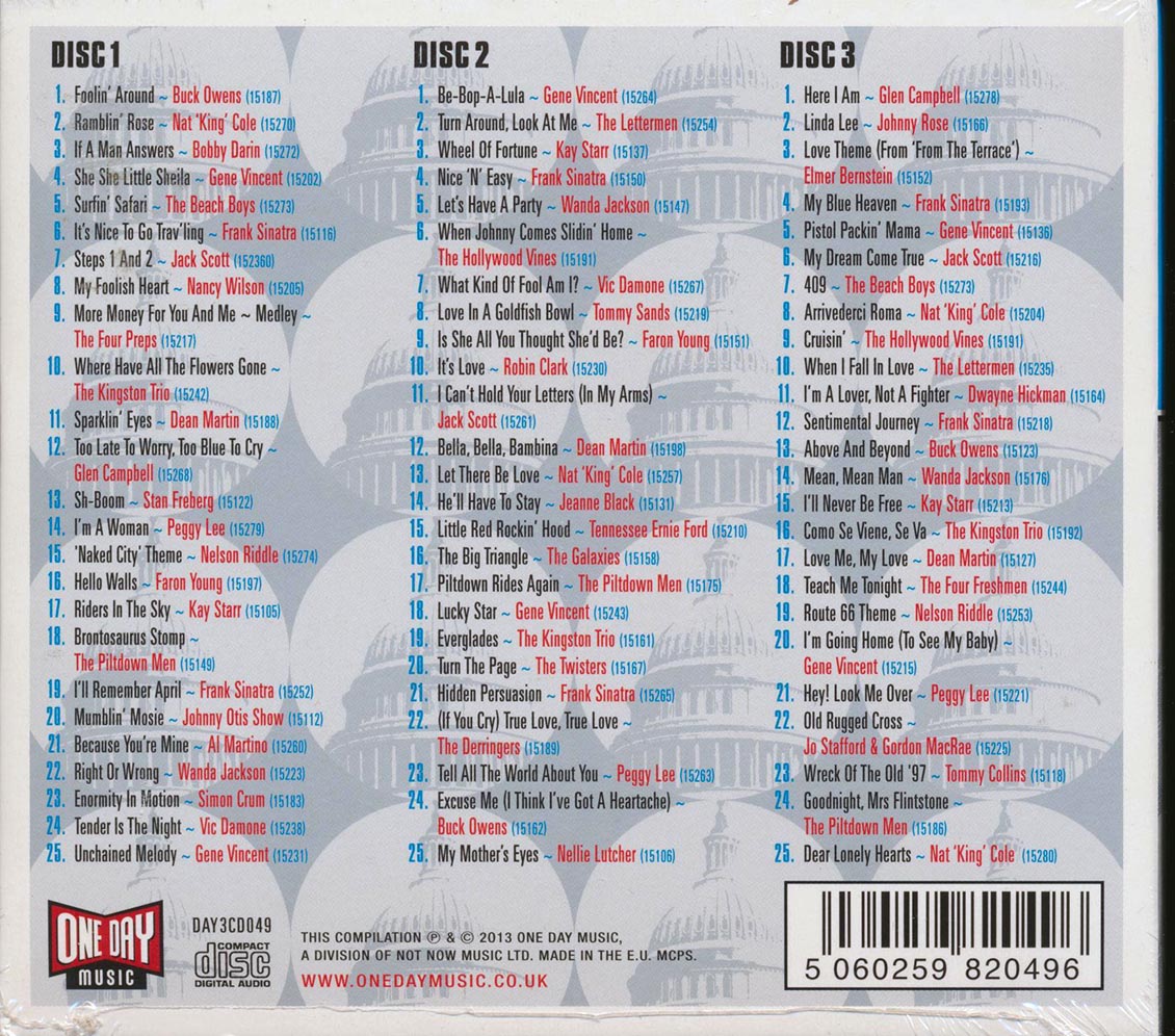 Various - Foolin' Around: Gems From The Capitol UK Vaults 1960-1962 (75 tracks) (3xCD) (deluxe 3-fold digipak)