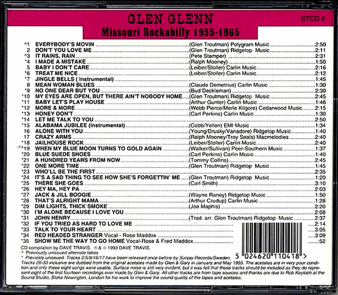 Glen Glenn - Stomper Time Records Presents: Missouri Rockabilly 1955-1965