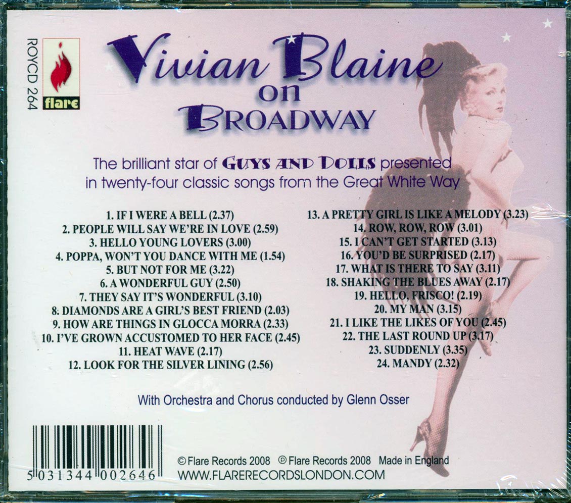Vivian Blaine - Vivian Blaine On Broadway (24 tracks)