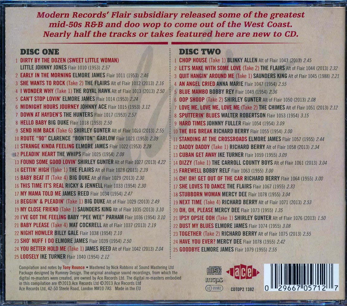 Various - Dust My Rhythm & Blues: The Flair Records R & B Story 1953-55 (50 tracks) (2xCD)