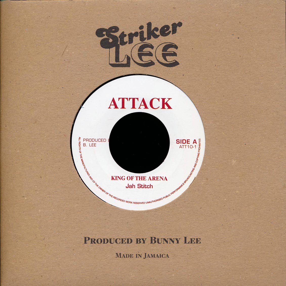 Jah Stitch - King Of The Arena / The Aggrovators - Version (rhythm: "Death In The Arena")