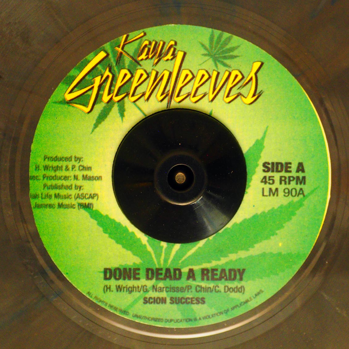 Scion Success - Done Dead A Ready / Version (rhythm: "Death In The Arena") (colored vinyl)