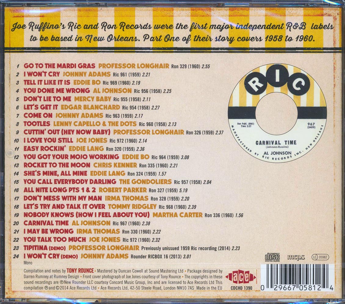 Various - You Talk Too Much: The Ric & Ron Story Volume 1 (24 tracks)