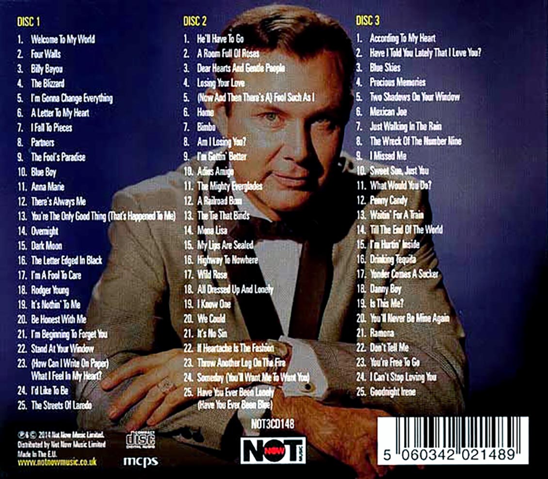 Jim Reeves - The Best Of Jim Reeves: Welcome To My World (75 tracks) (3xCD) (deluxe 3-fold digipak)