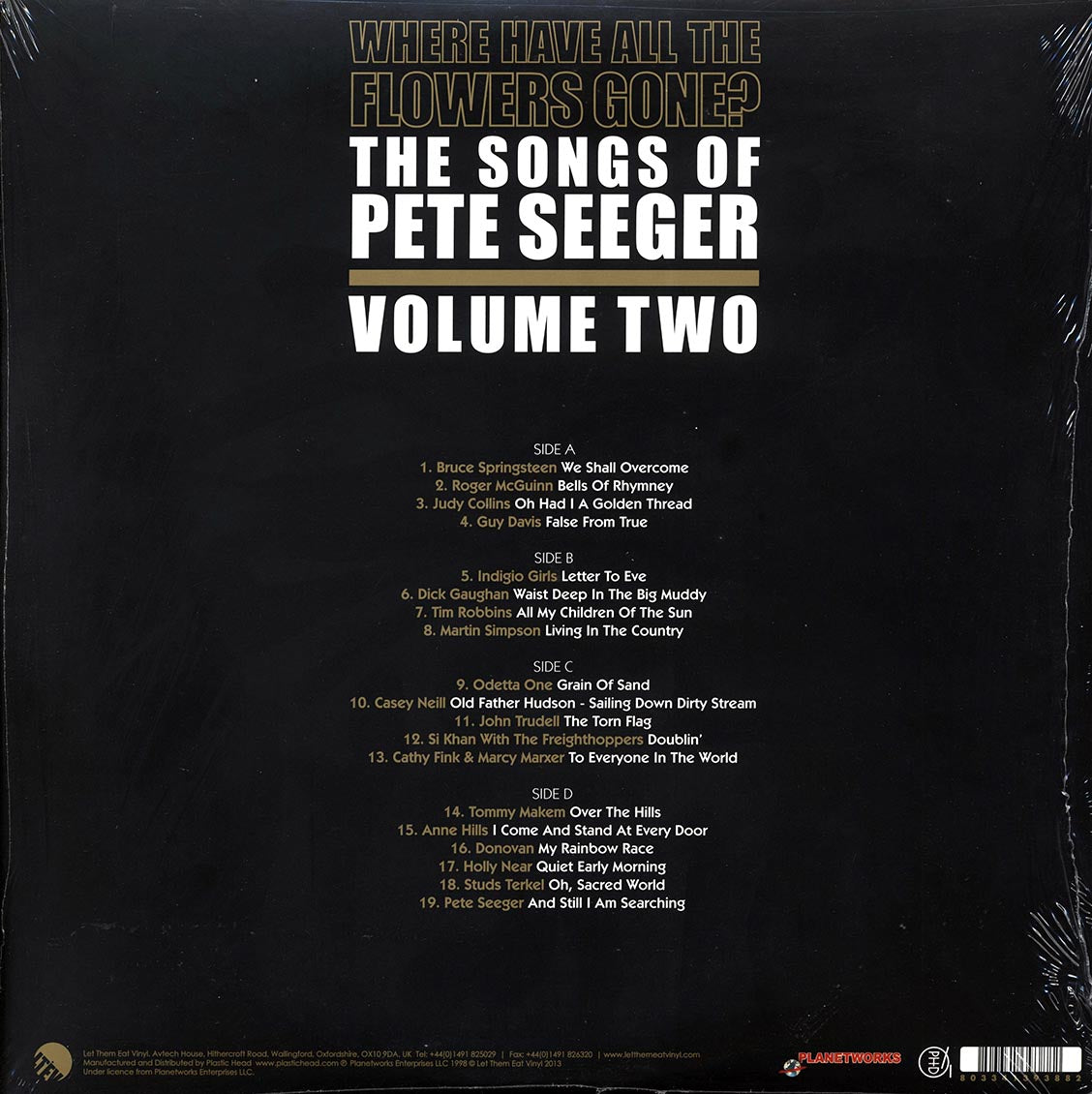 Various - Where Have All The Flowers Gone? The Songs Of Pete Seeger Volume 2 (2xLP)