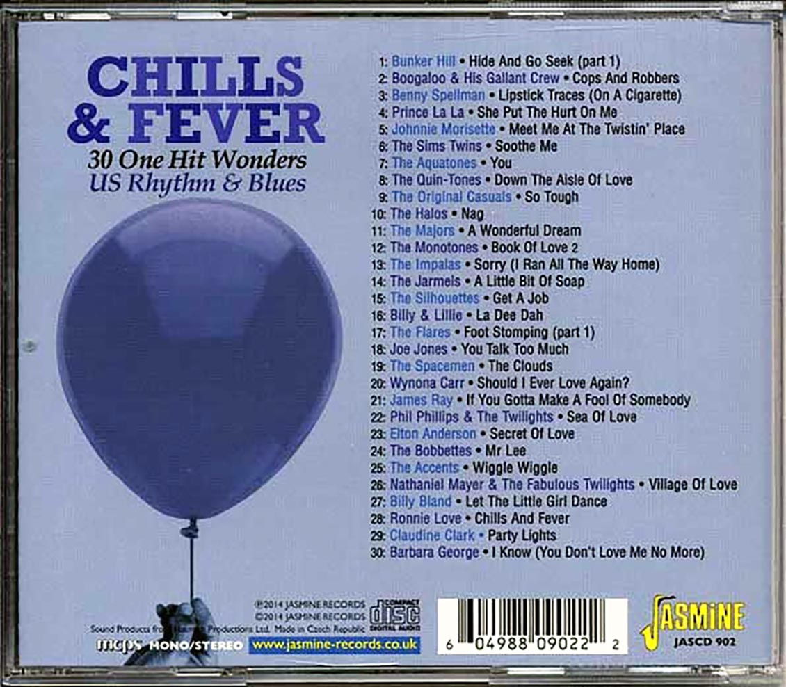 Various - Chills & Fever, 30 One Hit Wonders: US Rhythm & Blues (30 tracks)