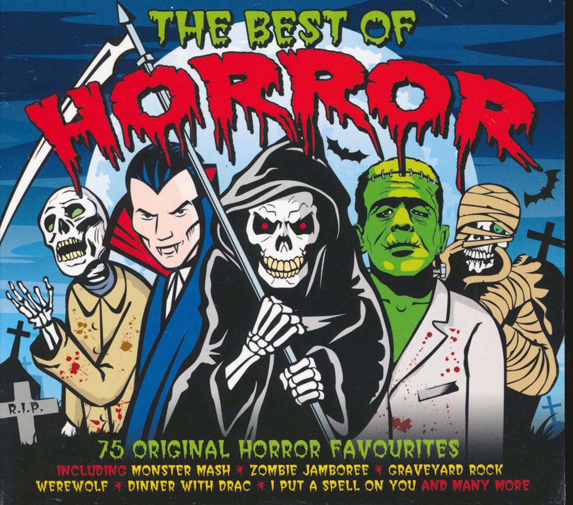 Various - The Best Of Horror: 75 Original Horror Favourites (75 tracks) (3xCD) (deluxe 3-fold digipak)