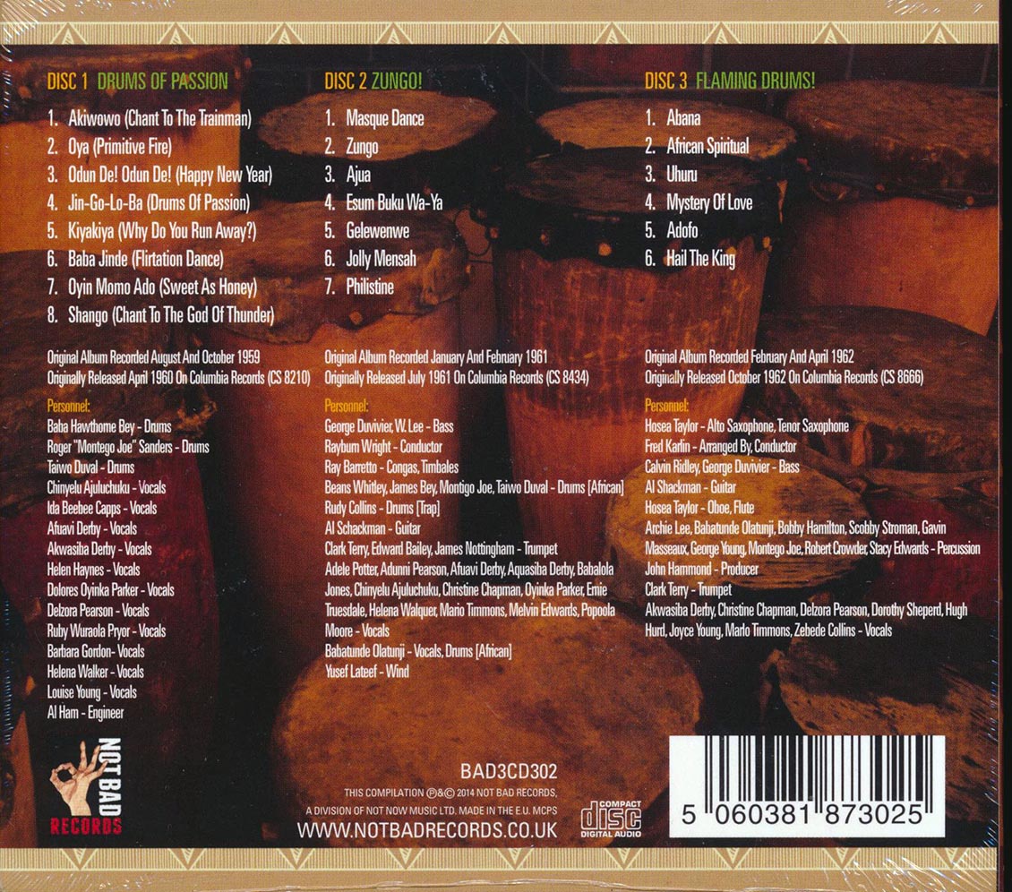 Babatunde Olatunji - Rhythms Of Africa (21 tracks) (3xCD)