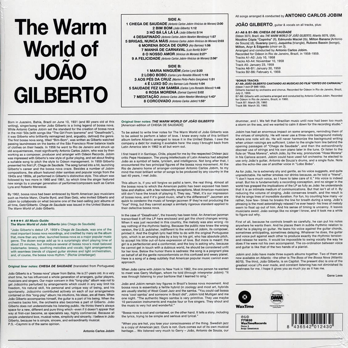Joao Gilberto - The Warm World Of Joao Gilberto (+5 bonus tracks) (ltd. ed.) (180g)