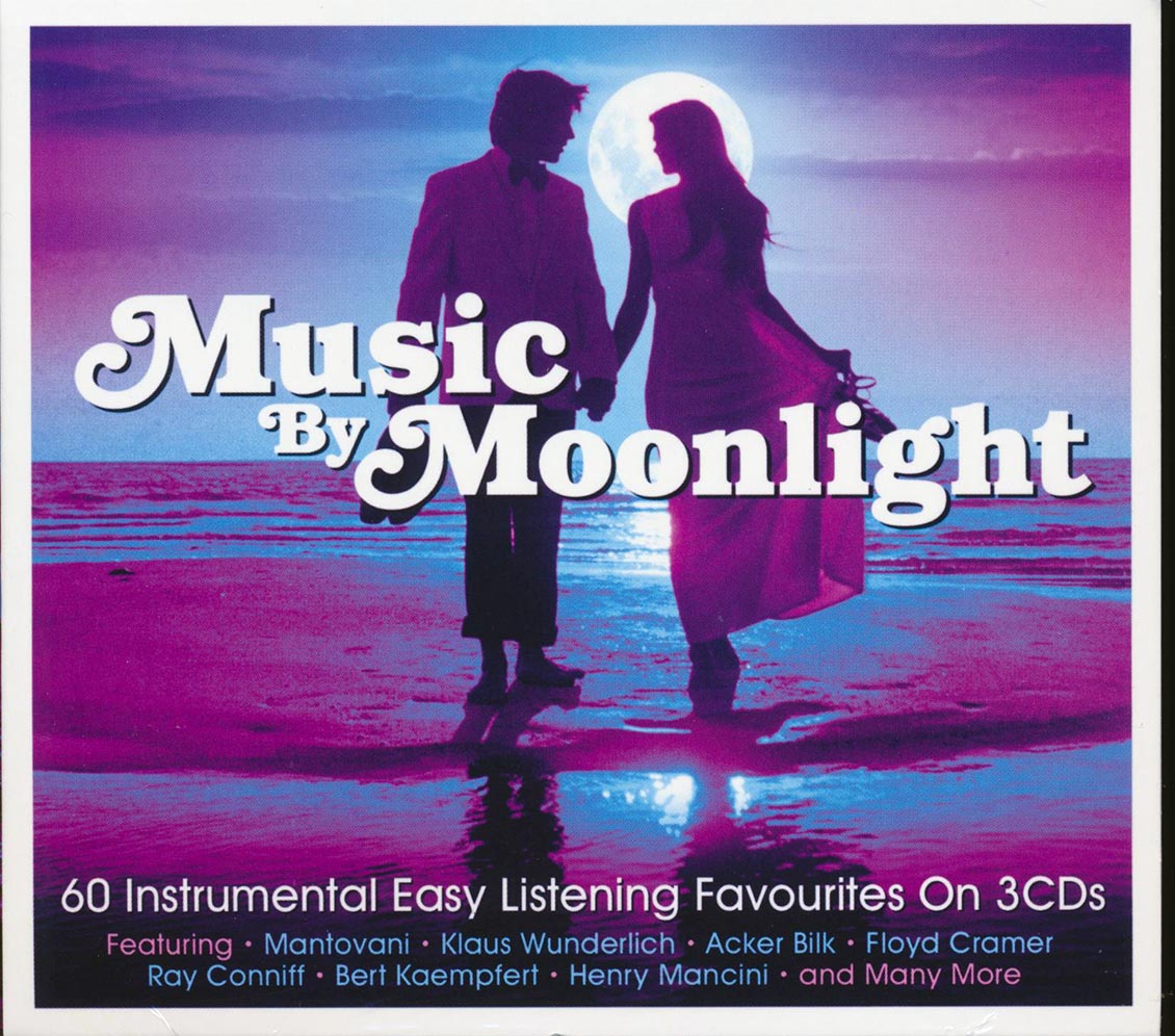 Various - Music By Moonlight: 60 Instrumental Easy Listening Favourites (60 tracks) (3xCD) (deluxe 3-fold digipak)