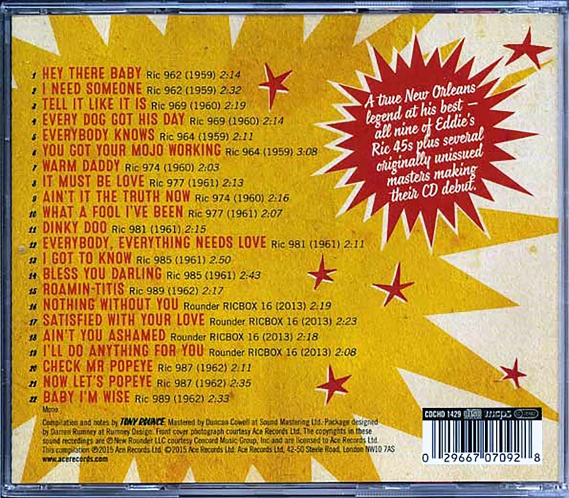 Eddie Bo - Baby I'm Wise: The Complete Ric Singles 1959-1962 (22 tracks)