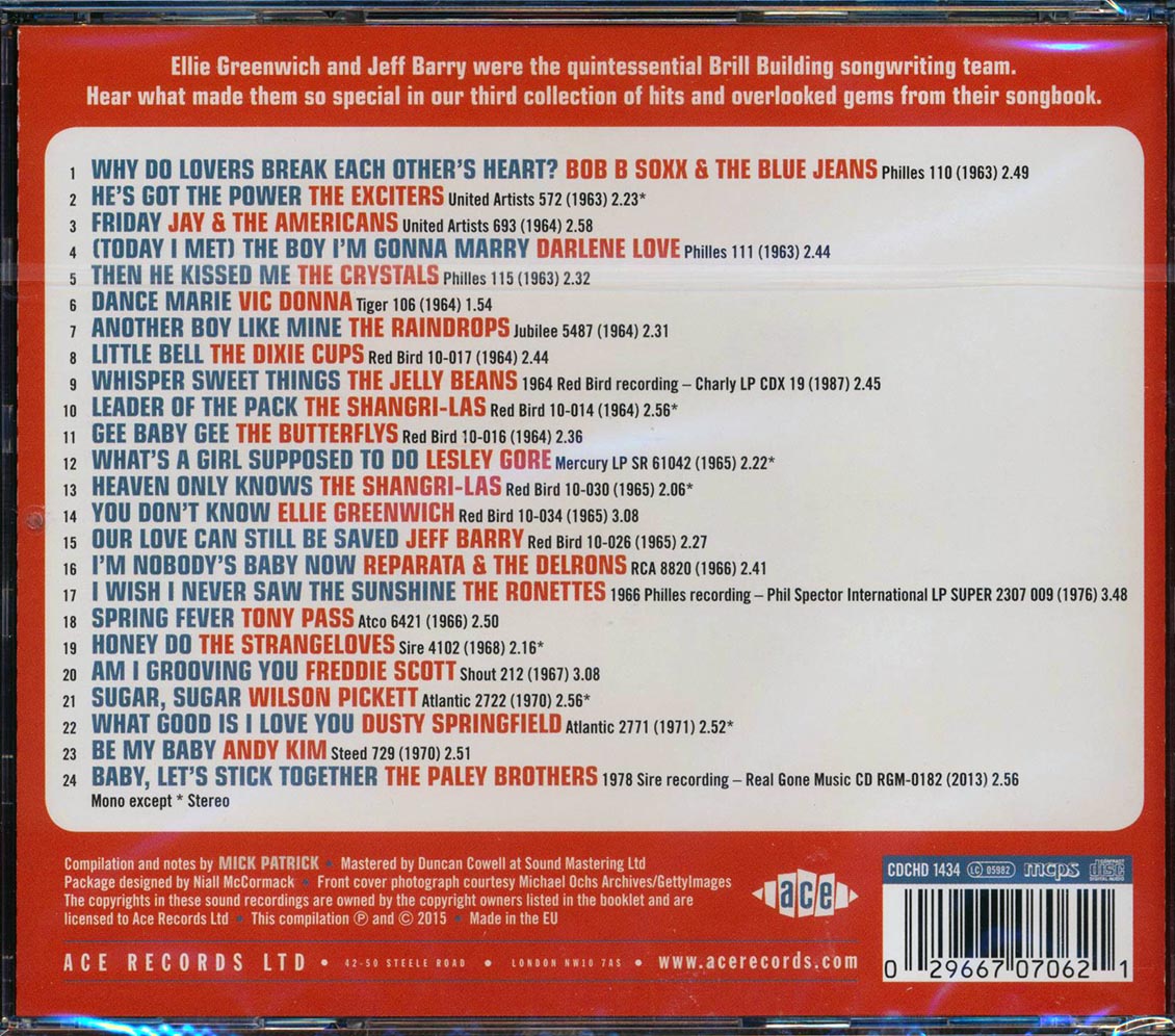 Various - Sweet Things From The Ellie Greenwich & Jeff Barry Songbook