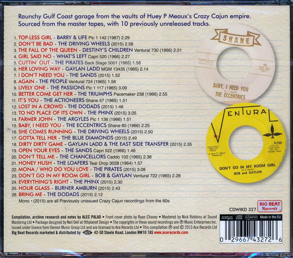 Various - Don't Be Bad! 60s Punk Recorded In Texas